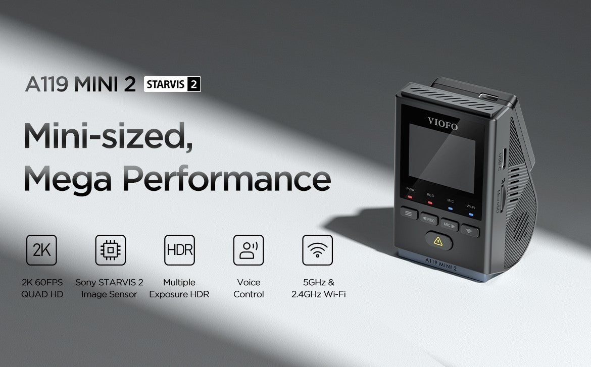Mini-sized, Mega Performance: Introducing New VIOFO A119 MINI 2 Dash Cam with Sony STARVIS 2 - Viofo-official