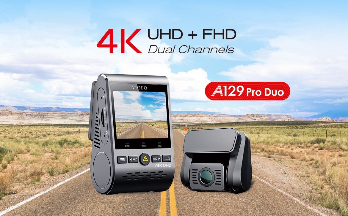 VIOFO A129Pro Duo Ultra HD 4K+Full HD 1080P Dual-Channel Dashcam - Viofo-official