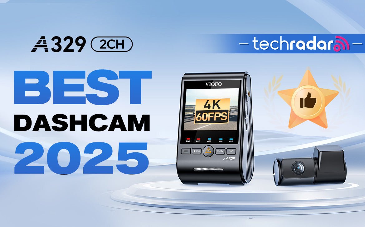 VIOFO A329 - The Best Dash Cam 2025 | Highly Recommended by Techradar - Viofo-official