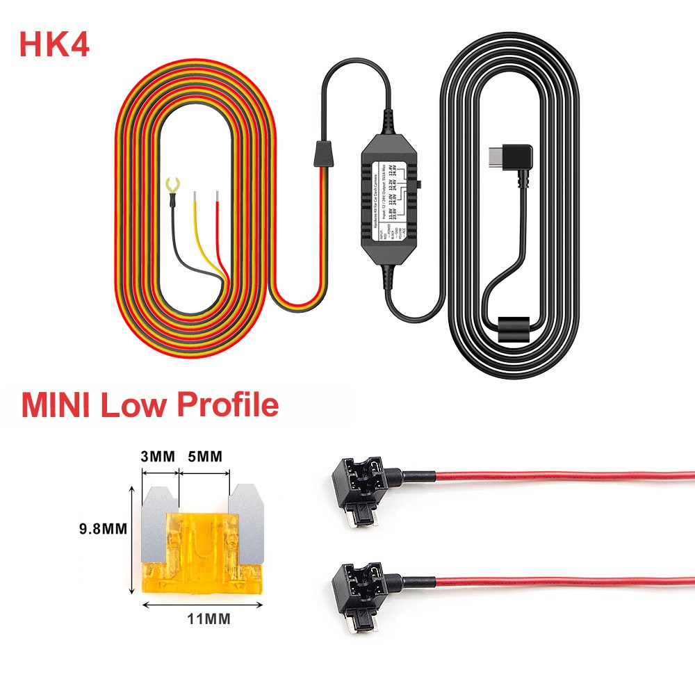 VIOFO 6M (19.68ft)Type-C HK4 Hardwire Kit For A119 MINI 2/A229 DUO/A229 PLUS/A229 PRO/T130/WM1/A329