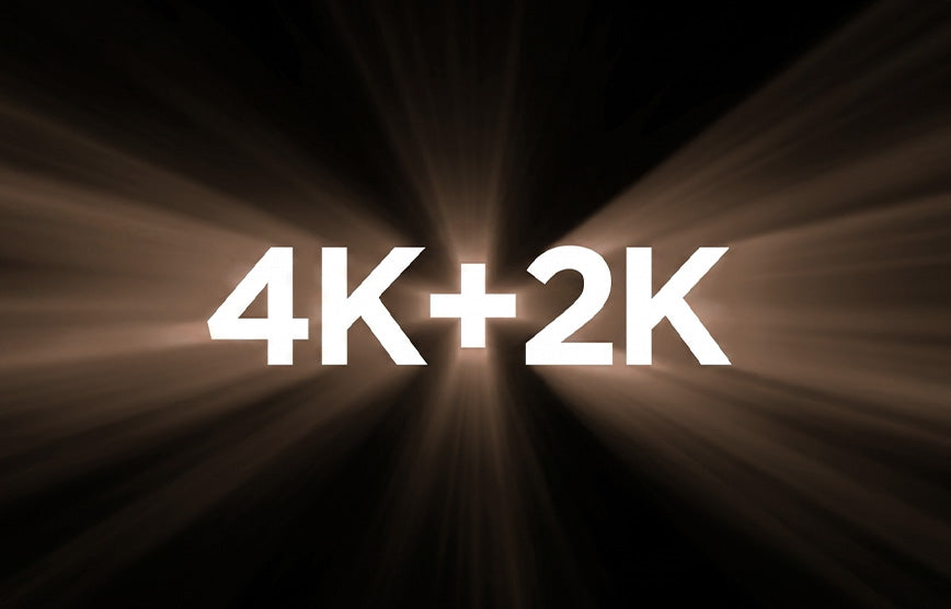 4K + 2K two-channel recording resolution
