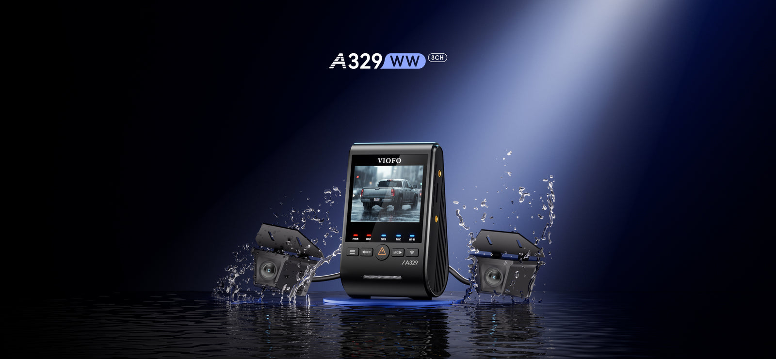 With Dual 2K Waterproof Rear Cameras