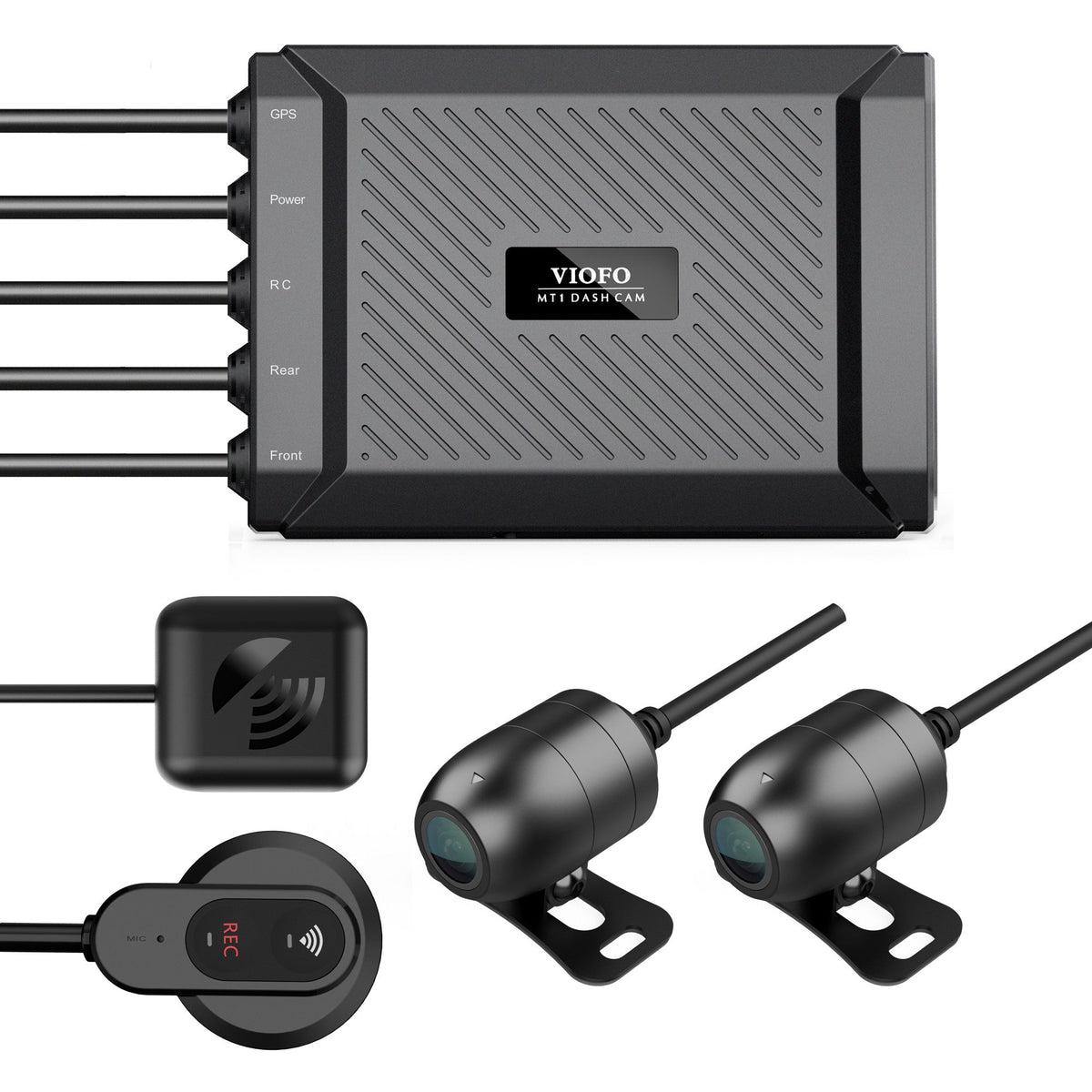 MT1 Dual Channel 1080P Motorcycle Dash Cam Built in Wi - Fi GPS with 32GB microSD Card - Viofo - official