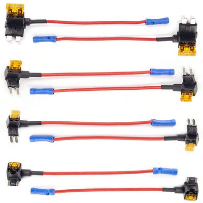 VIOFO 4PCS*2 Packs Circuit Fuse Tap with ATO, Mini, Micro2, Mini Low Profile Adapter Holder