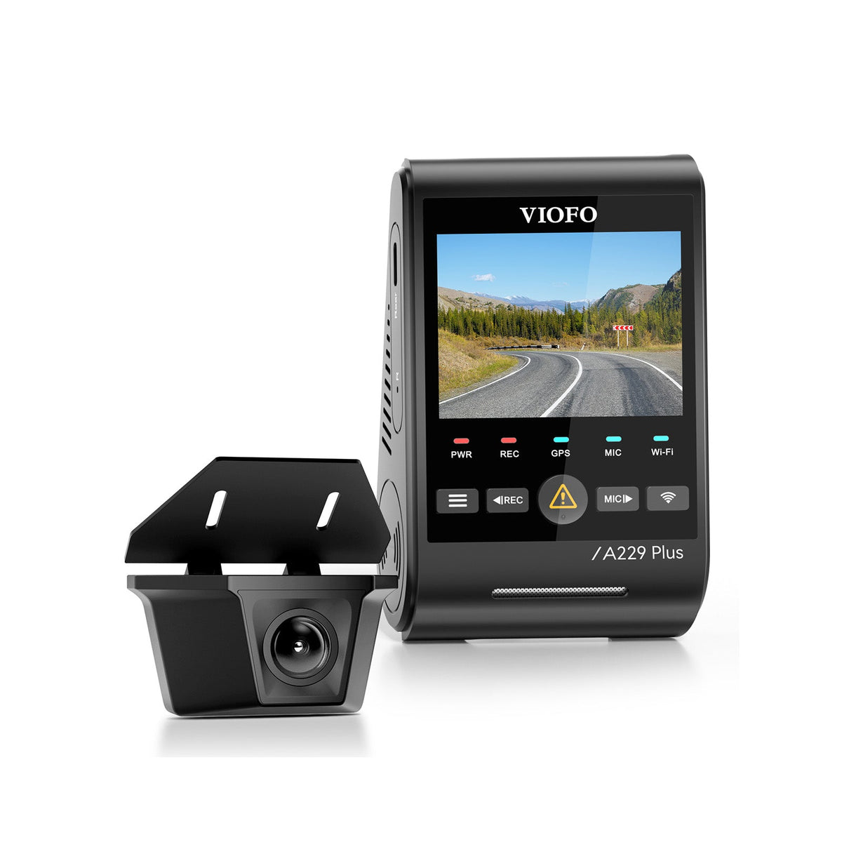 VIOFO A229 Plus - W 2CH 2K Front+2K Waterproof Rear Camera with Dual Sony STARVIS 2 Sensors, 2 - Channel HDR, Ultra Fast 5GHz Wi - Fi & Precise GPS, Smart Voice Control - VIOFO