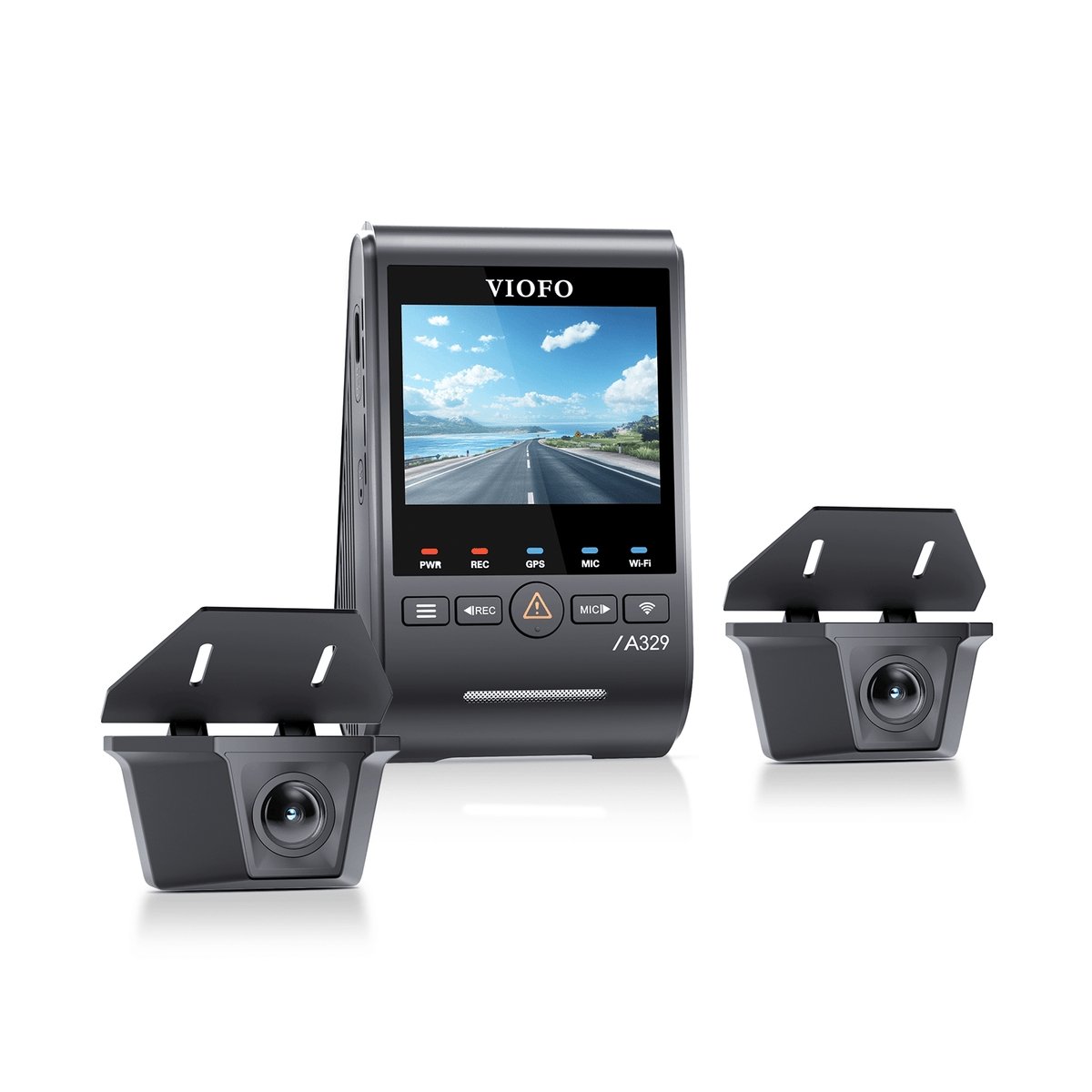 VIOFO A329WW 3CH 4K 30FPS Front+Dual 2K HDR Waterproof Rear Cameras with Sony STARVIS 2 Sensor, Tailored for Heavy - Duty Trucks and Trailers - Viofo - official