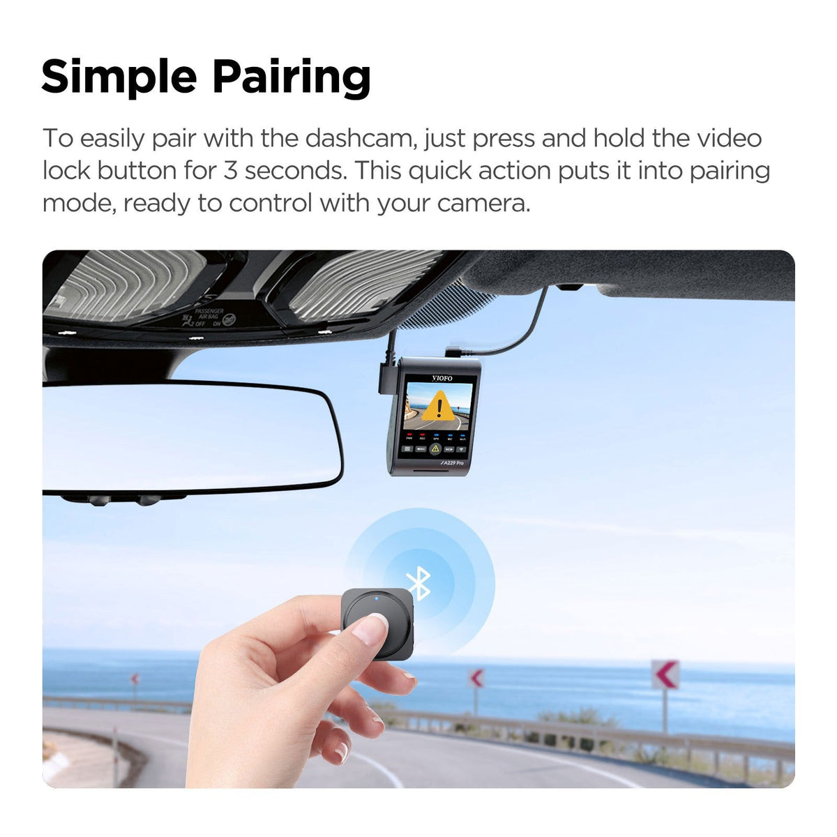 VIOFO Upgraded Version BTR200 Wireless Bluetooth Remote Control - Viofo - official