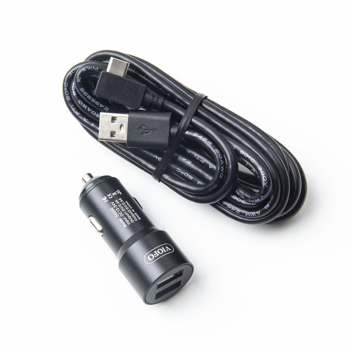 VIOFO VS1 Type - C Dual USB Car Charger with 11.48 ft Power Cable - Viofo - official