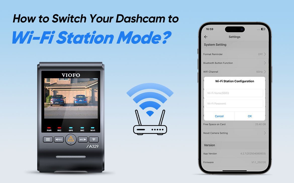 How to Enable Wi-Fi Station Mode on Your VIOFO Dashcam - Viofo-official