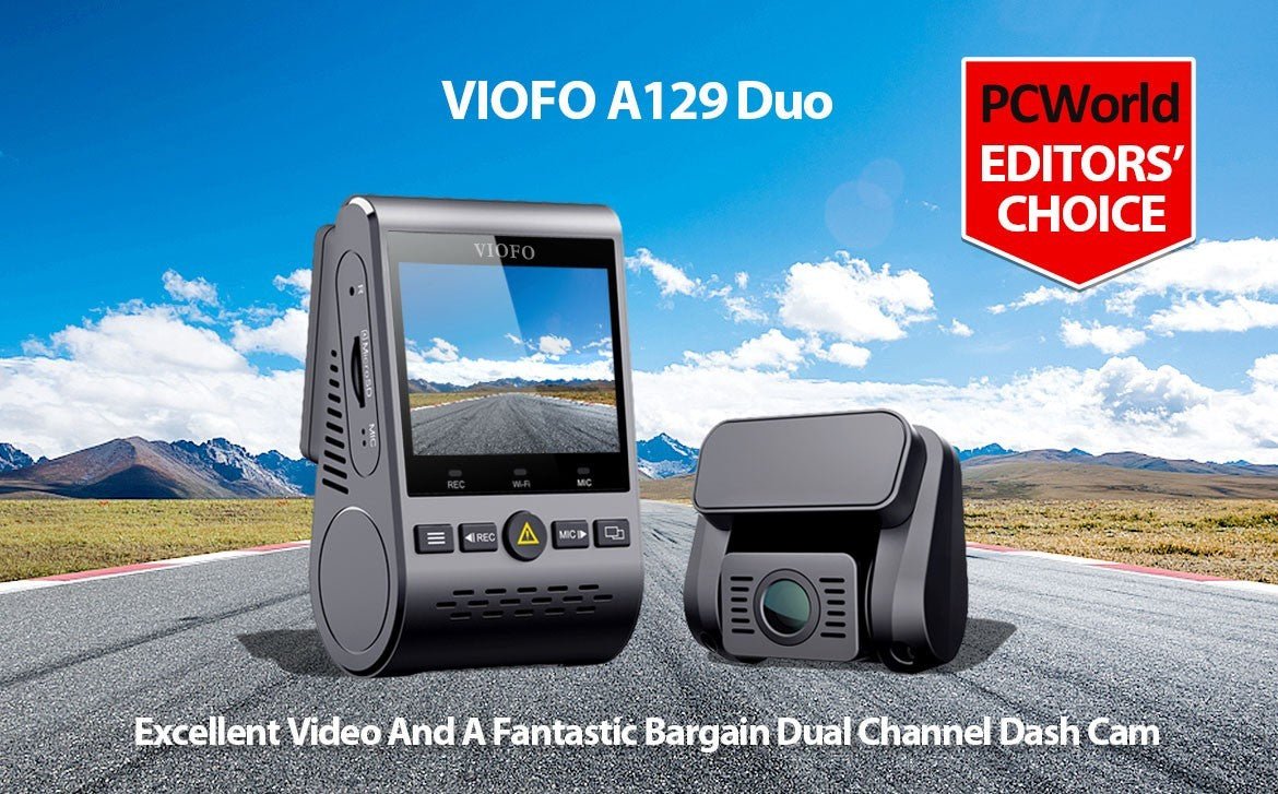 PCWorld Review for A129 Duo, it is favorite budget dual-camera dash cam - Viofo-official