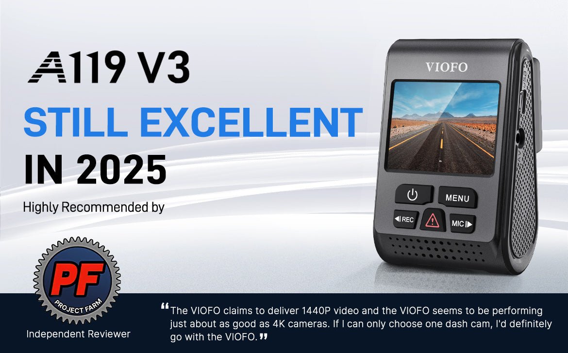 VIOFO A119 V3 Is Still Excellent in 2025 | Highly Recommended by YouTuber Project Farm