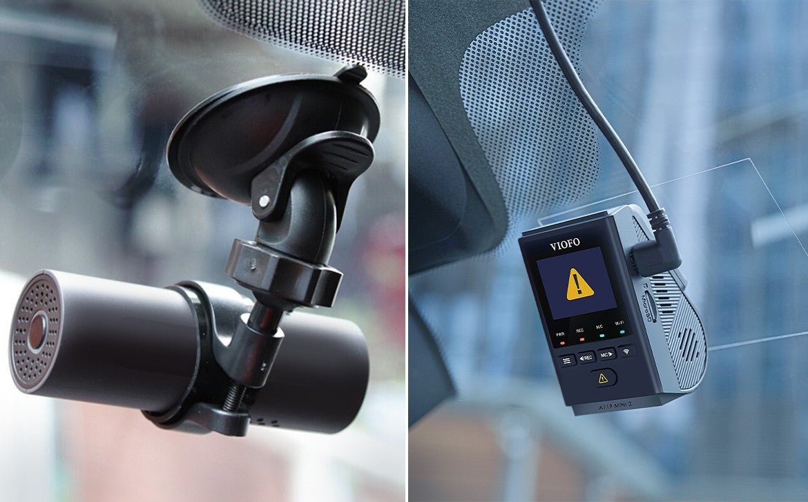 Why is the dashcam mounted with adhesive instead of suction cup ?