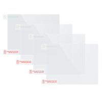 VIOFO 4 x Transparent Plastic Static Windshield Sticker