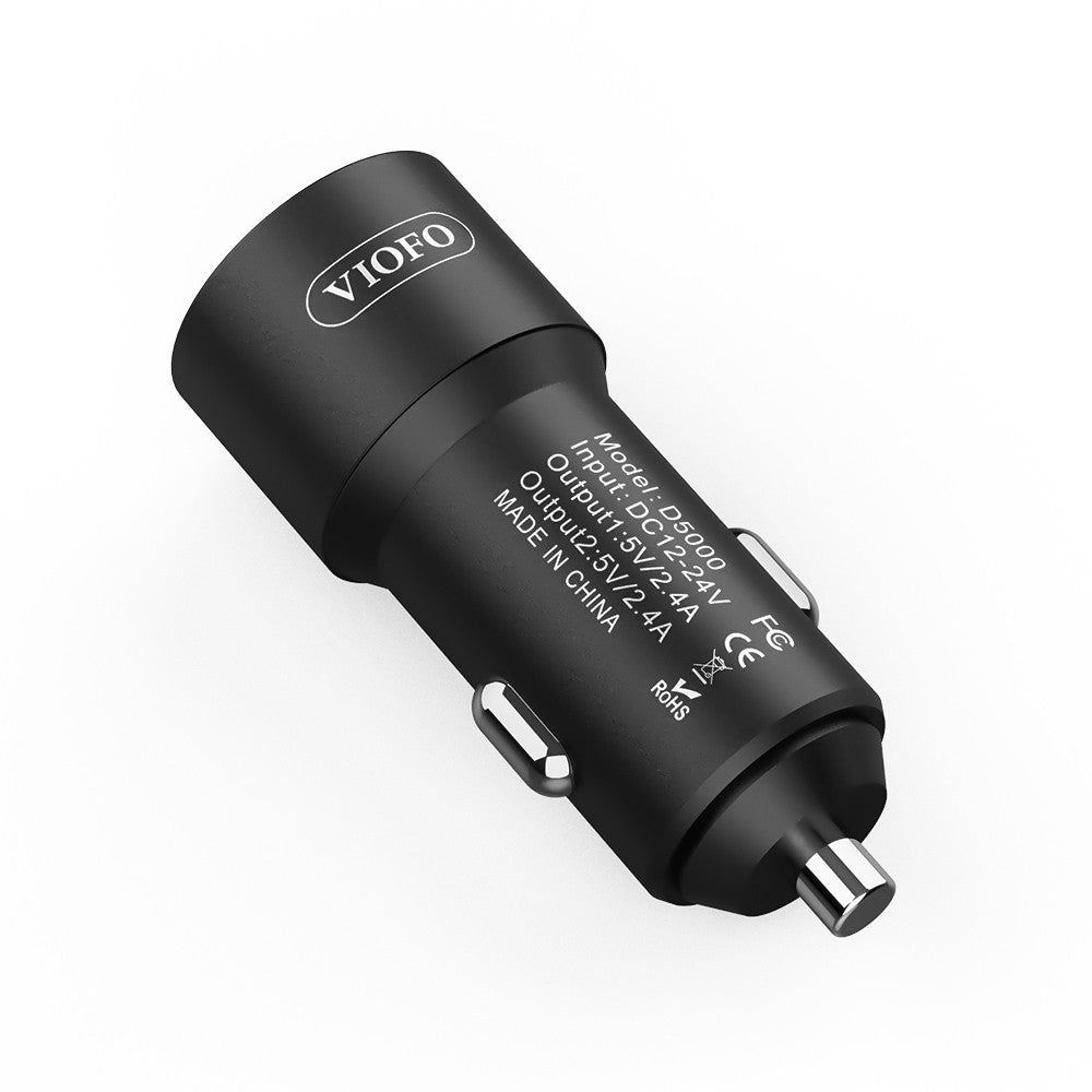 VIOFO Type-C Dual USB Cigarette Car Charger with 11.48 ft Power Cable for A139/A139 PRO