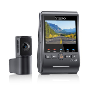 VIOFO A329S 2CH 4K 60FPS+2K HDR Dash Cam with Sony STARVIS 2 Sensor, Built-in Wi-Fi 6 and GPS, Support SSD Storage, Low Power Impact Detection, Hybrid Parking Recording