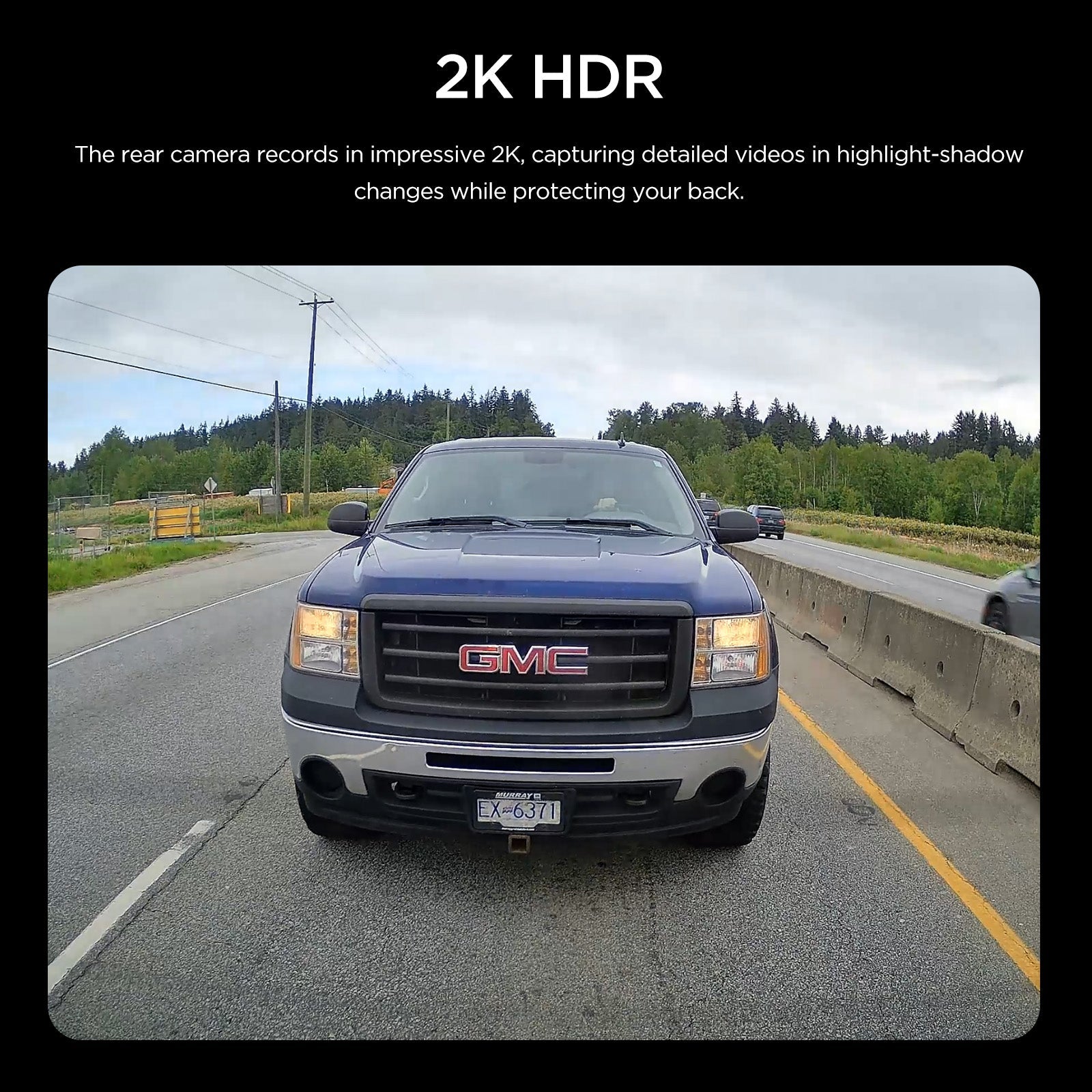 2K HDR Rear Camera with 6M Cable and Adhesive Sticker for VIOFO A329/A329S/A329T Series - Viofo - official