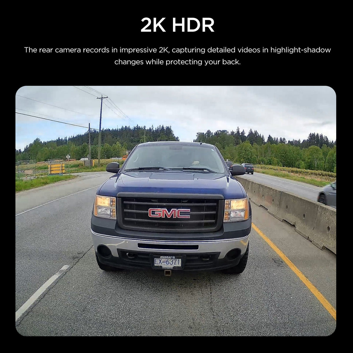 2K HDR Rear Camera with 6M Cable and Adhesive Sticker for VIOFO A329/A329S/A329T Series - Viofo - official