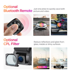 VIOFO A119 MINI 2 Voice Control 2K 60fps 5GHz WiFi Dash Camera with Sony STARVIS 2 Image Sensor HDR Super Night Sensibility