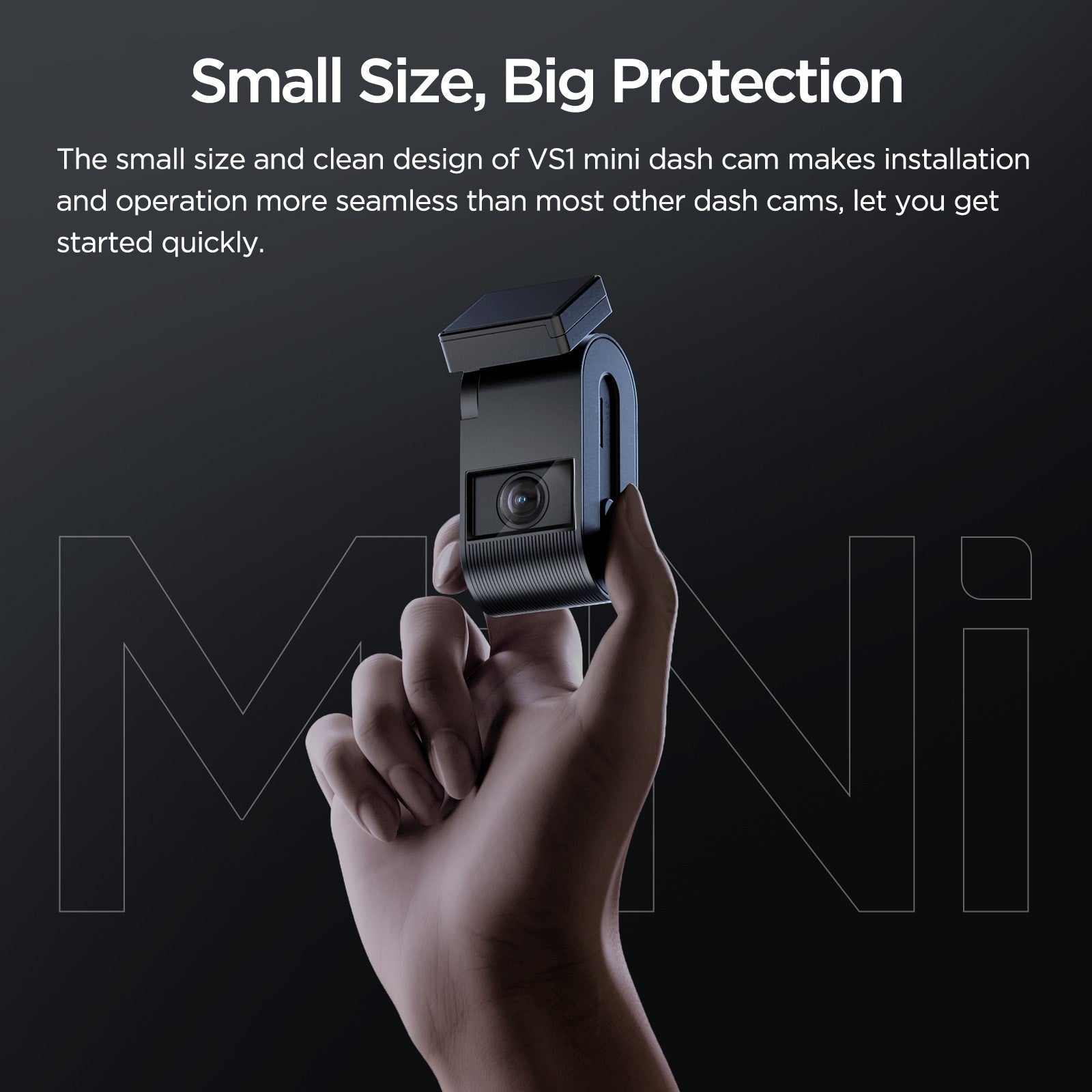 VIOFO VS1 Mini 2K HDR with Sony STARVIS 2 IMX675 Sensor 5GHz Wi-Fi Voice Control GPS Dash Cam with Free 32GB MicroSD Card