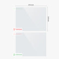 VIOFO 4 x Transparent Plastic Static Windshield Sticker