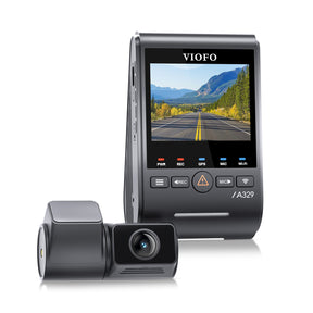 VIOFO A329S 2CH 4K 60FPS+2K HDR Dash Cam with Sony STARVIS 2 Sensor, Built-in Wi-Fi 6 and GPS, Support SSD Storage, Low Power Impact Detection, Hybrid Parking Recording