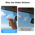 VIOFO 4 x Transparent Plastic Static Windshield Sticker
