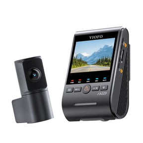 VIOFO A329S 2CH 4K 60FPS+2K HDR Dash Cam with Sony STARVIS 2 Sensor, Built-in Wi-Fi 6 and GPS, Support SSD Storage, Low Power Impact Detection, Hybrid Parking Recording
