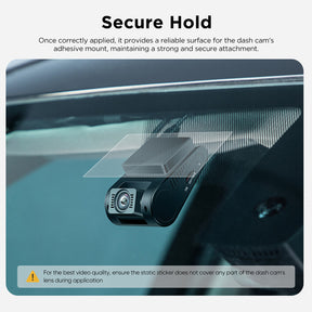 VIOFO 4 x Transparent Plastic Static Windshield Sticker