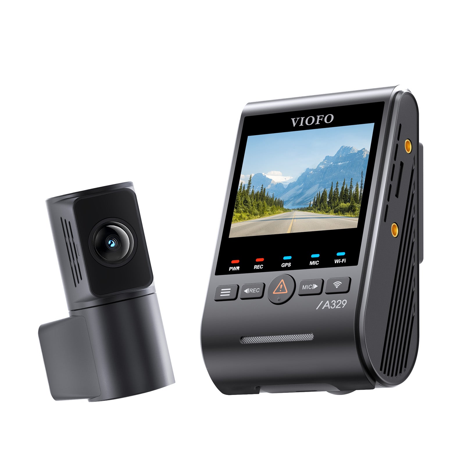 VIOFO A329S 2CH 4K 60FPS+2K HDR Dash Cam with Sony STARVIS 2 Sensor, Built-in Wi-Fi 6 and GPS, Support SSD Storage, Low Power Impact Detection, Hybrid Parking Recording
