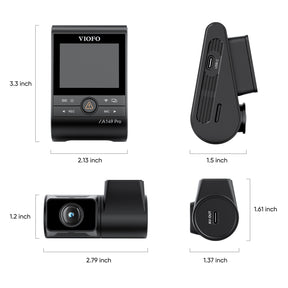 VIOFO A149 Pro Duo dimensions