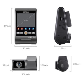 VIOFO A229 Ultra 2CH 4K Front+4K Rear Dashcam with Dual Sony STARVIS 2 Sensors, 2-Channel 4K HDR, Ultra Fast 5GHz Wi-Fi & Precise GPS, Smart Voice Control