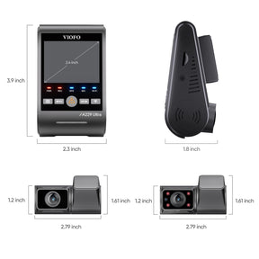 VIOFO A229 Ultra 3CH 4K Front+4K Rear+1080P Fisheye Cabin Dashcam with Triple Sony STARVIS 2 Sensors, 3-Channel HDR, Ultra Fast 5GHz Wi-Fi & Precise GPS, Smart Voice Control
