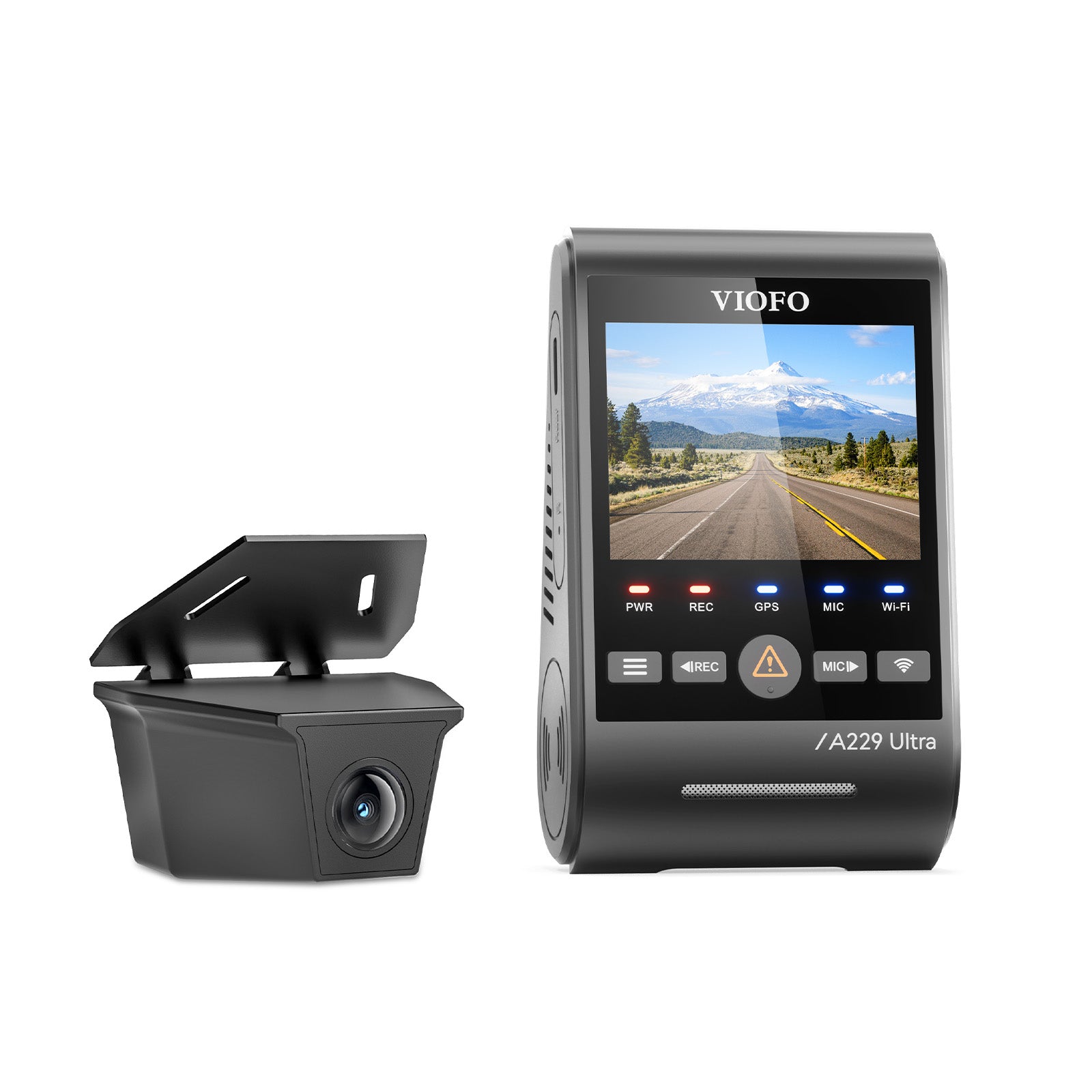 VIOFO A229 Ultra-W 2CH 4K Front+4K Waterproof Rear Camera with Dual Sony STARVIS 2 Sensors, 2-Channel 4K HDR, F1.5 Super Aperture and IP67 Rating Waterproof Lens