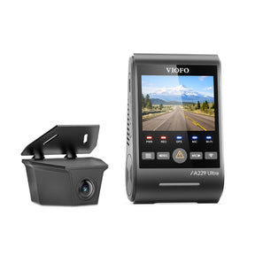 VIOFO A229 Ultra-W 2CH 4K Front+4K Waterproof Rear Camera with Dual Sony STARVIS 2 Sensors, 2-Channel 4K HDR, F1.5 Super Aperture and IP67 Rating Waterproof Lens