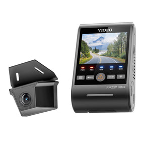 VIOFO A229 Ultra-W 2CH 4K Front+4K Waterproof Rear Camera with Dual Sony STARVIS 2 Sensors, 2-Channel 4K HDR, F1.5 Super Aperture and IP67 Rating Waterproof Lens
