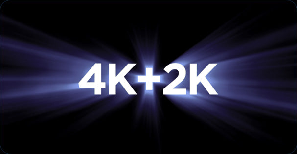 4K + 2K two-channel recording resolution