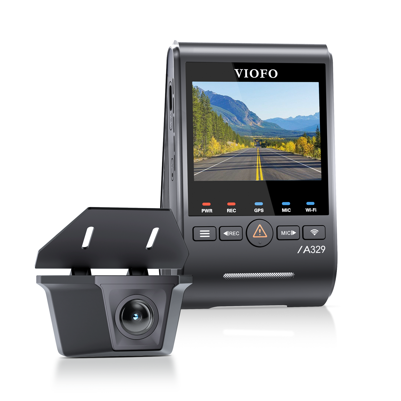 VIOFO A329SW 2CH 4K 60FPS+2K Waterproof Rear Camera with Sony STARVIS 2 Sensor HDR, Support SSD Storage, Cables in Various Lengths for Flexible Installation