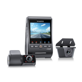 VIOFO A329SW 3CH 4K Front+2K Waterproof Rear+2K Fisheye Cabin with Sony STARVIS 2 Sensor HDR, Flexible Installation to Capture Both Inside and Outside