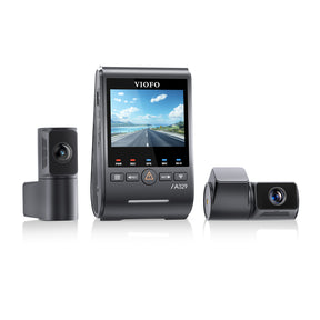 VIOFO A329T 3CH 4K Front+2K Telephoto Camera+2K Rear Camera, Sony STARVIS 2 Sensor HDR, Support SSD Storage, Multiplex Video, Low Power Impact Detection, Hybrid Parking Recording