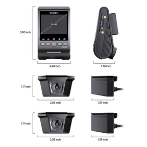 VIOFO A329WW 3CH 4K Front+Dual 2K HDR Waterproof Rear Cameras with Sony STARVIS 2 Sensor, Tailored for Heavy-Duty Trucks and Trailers