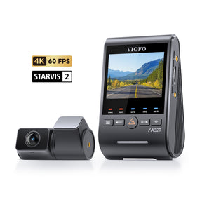 VIOFO A329S 2CH 4K 60FPS+2K HDR Dash Cam with Sony STARVIS 2 Sensor, Built-in Wi-Fi 6 and GPS, Support SSD Storage, Low Power Impact Detection, Hybrid Parking Recording