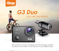 GitUp G3 Duo Action Camera 2160P 12MP Touch Screen Wi-Fi 170° Sports Cam with EIS 30m Waterproof Video Camcorder Support Remote Control and GPS Logger