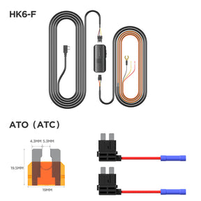VIOFO Type-C HK6-F ACC Hardwire Kit for T330/T340 Series, Supports Hybrid Parking Mode, Automatic Voltage Display, Low Power Consumption