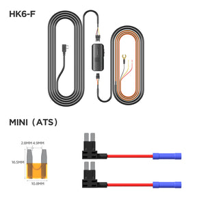 VIOFO Type-C HK6-F ACC Hardwire Kit for T330/T340 Series, Supports Hybrid Parking Mode, Automatic Voltage Display, Low Power Consumption
