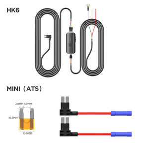 VIOFO Type-C HK6 ACC Hardwire Kit for A329S Series, Support Hybrid Parking Mode, Automatic Voltage Display, Low Power Consumption