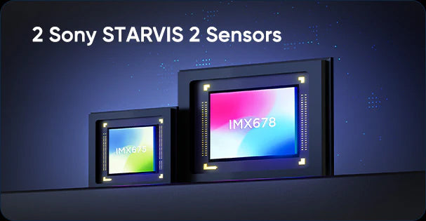 2 Sony STARVIS 2 sensors: IMX675 and IMX678