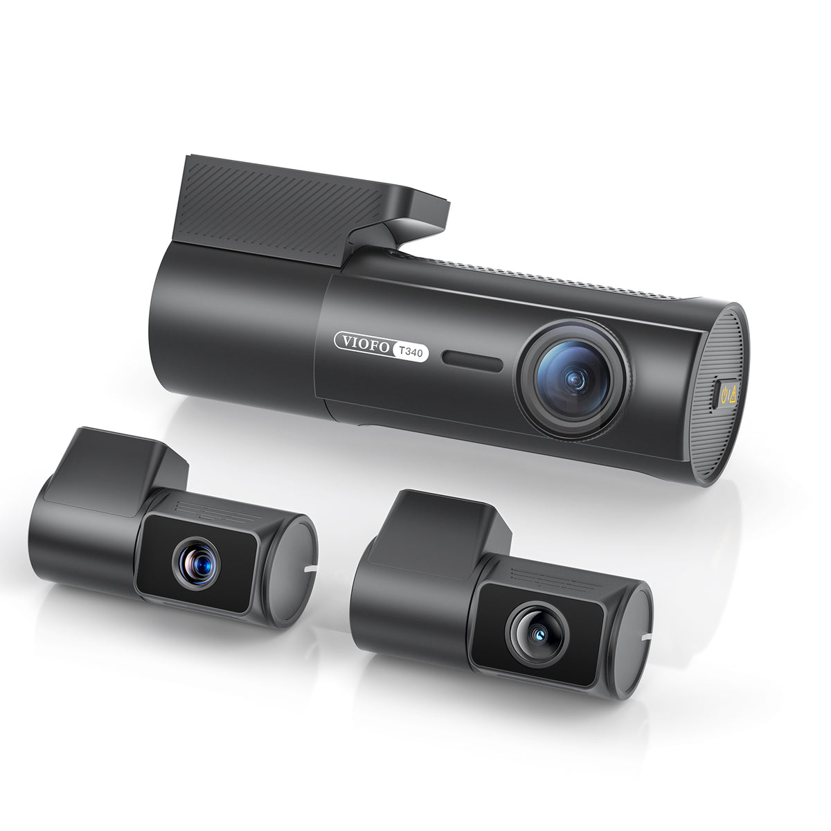 VIOFO T340 4CH 4K+2K+2K+2K Dash Cam with Built-in IR Cabin and 4x Optical Zoom Telephoto Camera, HDR, Sony STARVIS 2, Wi-Fi 6, GPS