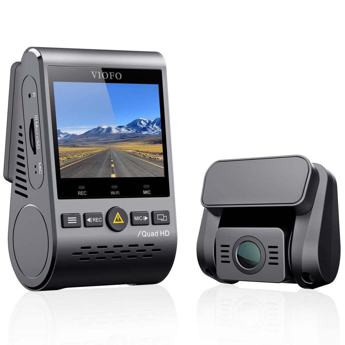 A129 Plus Duo Dual Channel Dash Cam Front 2K 1440P + Rear 1080P with Wi - Fi GPS Dash Camera - Viofo - official