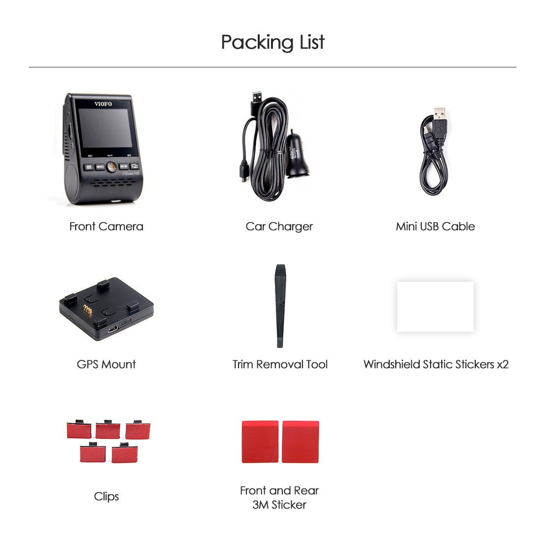 A129 Plus Quad HD 2K Dash Cam with WiFi Car Dash Camera with GPS - Viofo - official