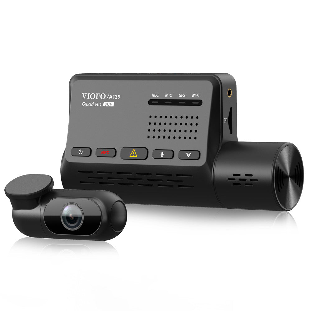 A139 2CH Dual Channel Dash Cam Front 2K 1440P + Rear 1080P 5GHz Wi - Fi GPS Dash Camera - Viofo - official